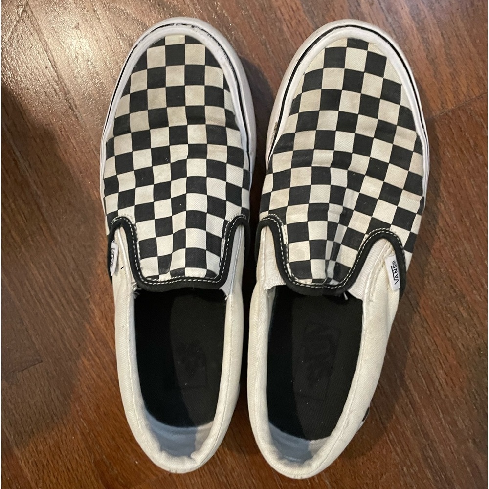 Classic Light Slip-On Checkerboard Vans
